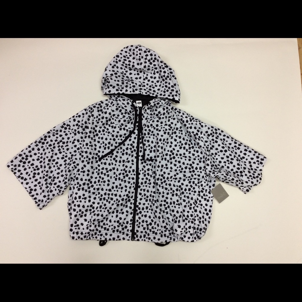 NWT Anthropologie pure good windbreaker jacket soft light size S M hooded